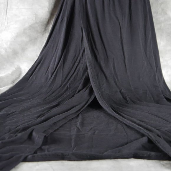 NWT soft joie DESIGNER BLACK MOCK WRAP MAXI SKIRT Women's Size XS ANB - Picture 2 of 4